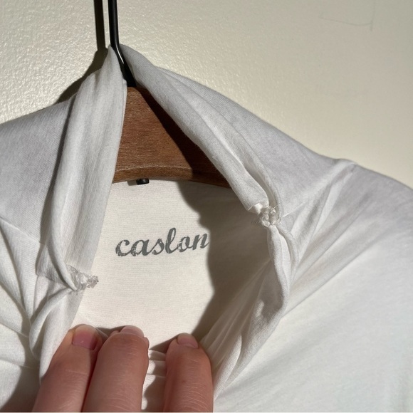 Caslon Cotton Blend Mock Neck Long Sleeve Shirt - Picture 7 of 10